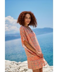 Κοντό καφτάνι Crete KOKKOSAMMOU Κοντό καφτάνι Crete KOKKOSAMMOU από 100% βισκόζη