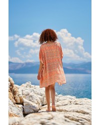 Κοντό καφτάνι Crete KOKKOSAMMOU Κοντό καφτάνι Crete KOKKOSAMMOU από 100% βισκόζη