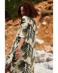 KOKKOSAMMOU Maxi caftan Delphi KOKKOSAMMOU Maxi flowy caftan Delphi made of 100% viscose