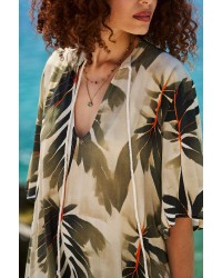 KOKKOSAMMOU Maxi caftan Delphi KOKKOSAMMOU Maxi flowy caftan Delphi made of 100% viscose