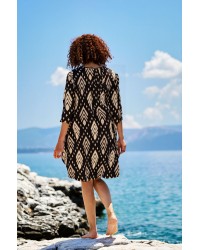 Κοντό καφτάνι Samothraki KOKKOSAMMOU Κοντό καφτάνι Samothraki KOKKOSAMMOU από 100% βισκόζη