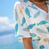 KOKKOSAMMOU Short caftan Little fish KOKKOSAMMOU Short caftan Little fish made of 100% viscose