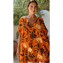Κοντό καφτάνι Africa KOKKOSAMMOU Κοντό καφτάνι Africa KOKKOSAMMOU από 100% βισκόζη