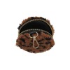 Fur pouch with hanging clip Fur pouch with hanging clip and zip closure