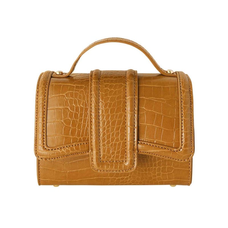 Mini bag snake effect with adjustable shoulder strap