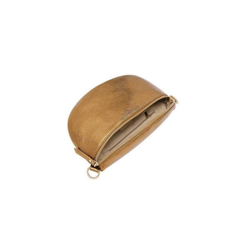 Cross-body pouch bag made of PU leather with adjustable shoulder strap 