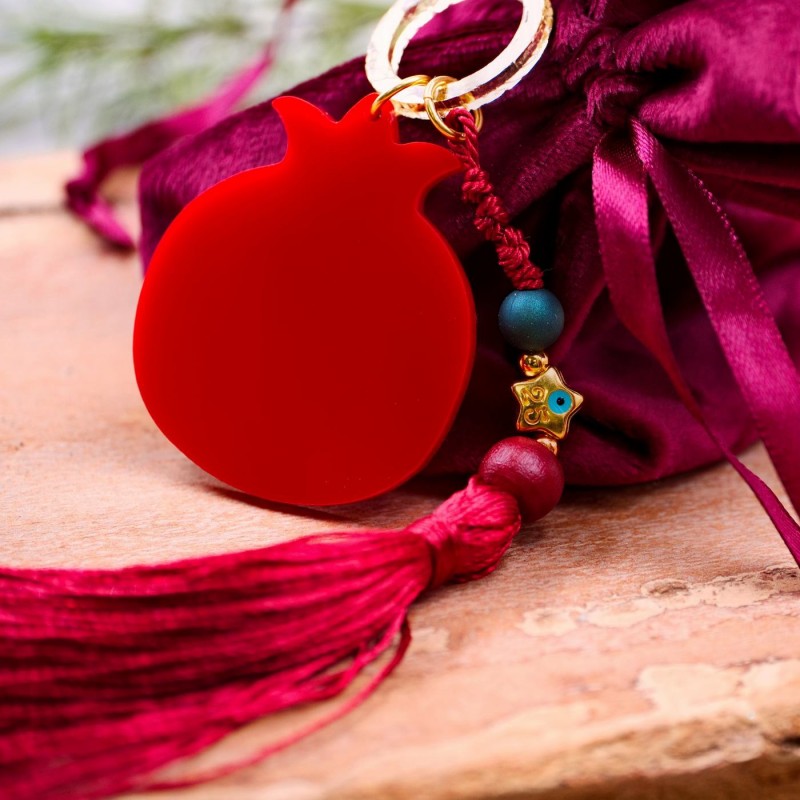 Γούρι ρόδι σε βελούδινο πουγκί CHRISTMAS FREE GIFT