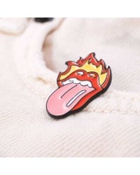 Μεταλλική καρφίτσα Rock Tongue Out Μεταλλική καρφίτσα Rock Tongue Out με σμάλτο υψηλής ποιότητας
