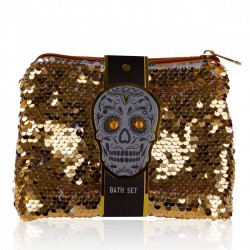 Σετ μπάνιου Skull Chic σε νεσεσέρ με πούλιες