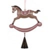 Christmas metallic rocking horse