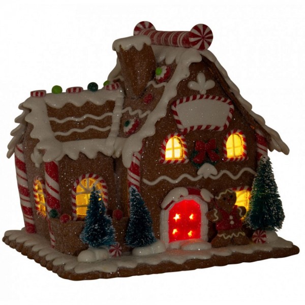 Christmas home Gingerbread with led lights