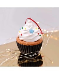 Κεραμικό στολίδι για το δέντρο σε σχήμα Cup cake Κεραμικό στολίδι για το δέντρο σε σχήμα Cup cake