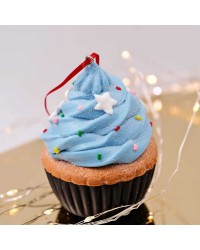 Κεραμικό στολίδι για το δέντρο σε σχήμα Cup cake Κεραμικό στολίδι για το δέντρο σε σχήμα Cup cake