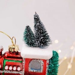 Χριστουγεννιάτικο στολίδι για το δέντρο με glitter