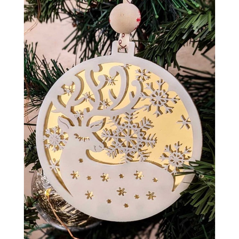 Χριστουγεννιάτικο διακοσμητικό στολίδι Ελάφι για το δέντρο