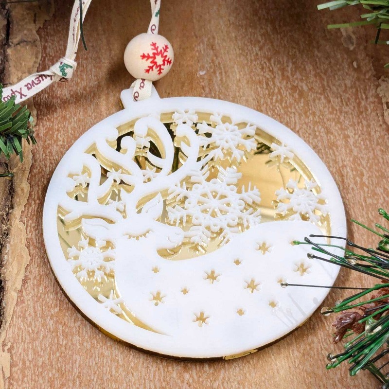 Χριστουγεννιάτικο διακοσμητικό στολίδι Ελάφι για το δέντρο