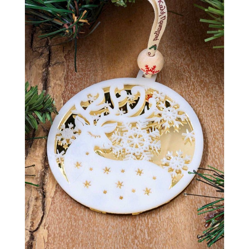 Χριστουγεννιάτικο διακοσμητικό στολίδι Ελάφι για το δέντρο