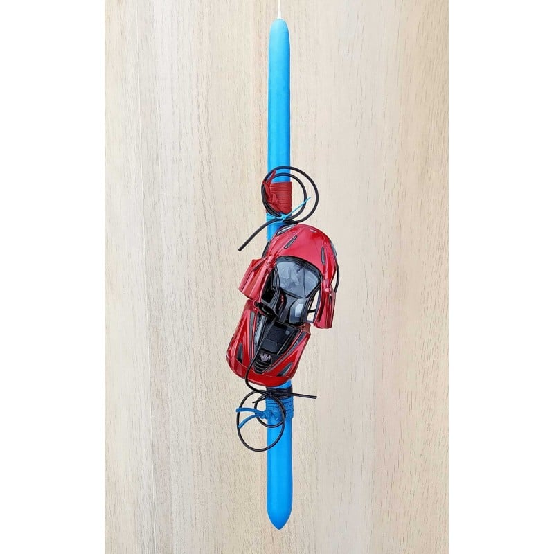 Easter candle with McLaren 720S car Easter candle with McLaren 720S car