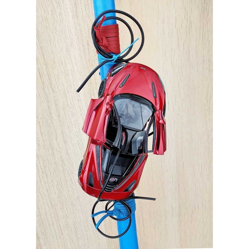 Easter candle with McLaren 720S car Easter candle with McLaren 720S car