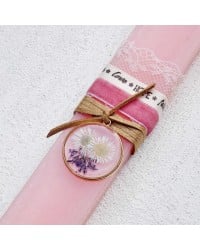 Dried Flower romantic Easter Candle Dried Flower romantic Easter Candle
