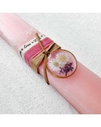 Dried Flower romantic Easter Candle Dried Flower romantic Easter Candle