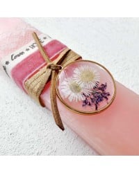 Dried Flower romantic Easter Candle Dried Flower romantic Easter Candle