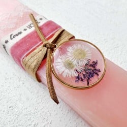 Ρομαντική λαμπάδα Dried Flower 