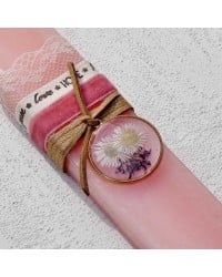 Dried Flower romantic Easter Candle Dried Flower romantic Easter Candle