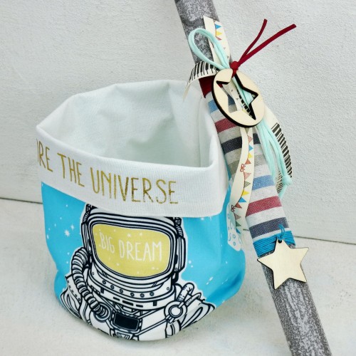 Easter candle for boys Explore the universe