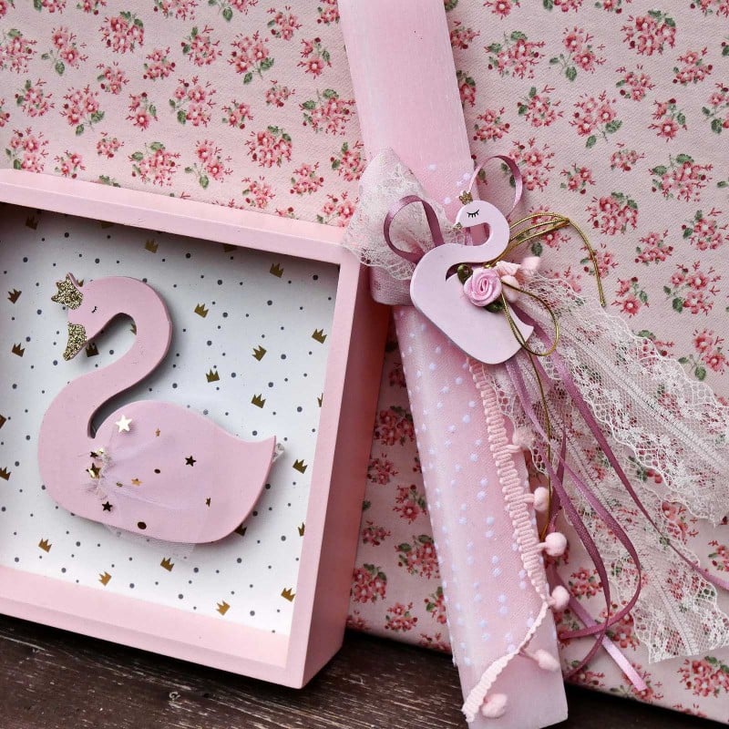 Set of Easter candle and led light frame Set of Easter candle and led light frame