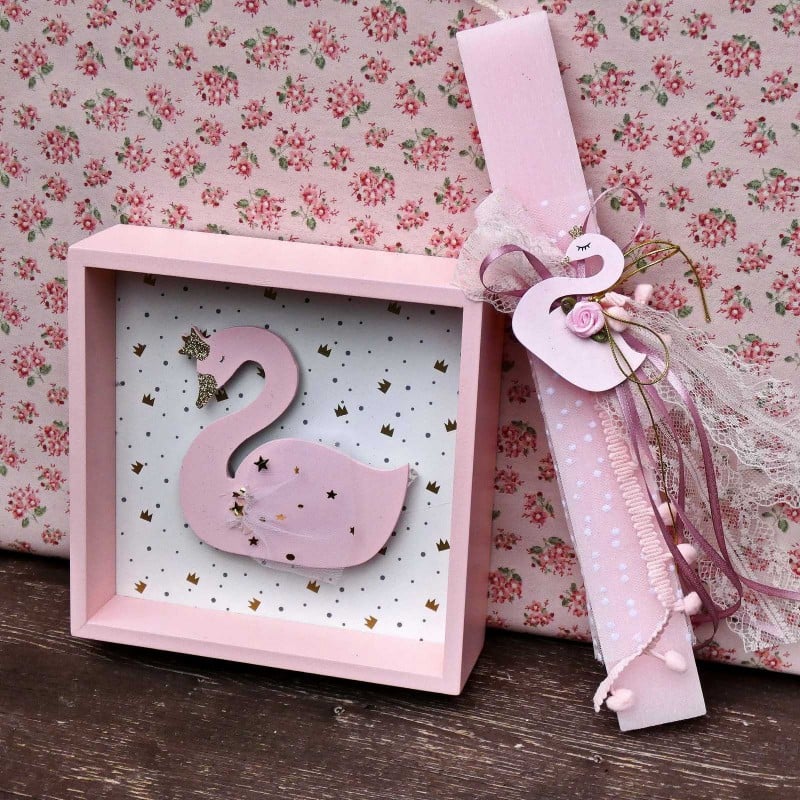 Set of Easter candle and led light frame Set of Easter candle and led light frame