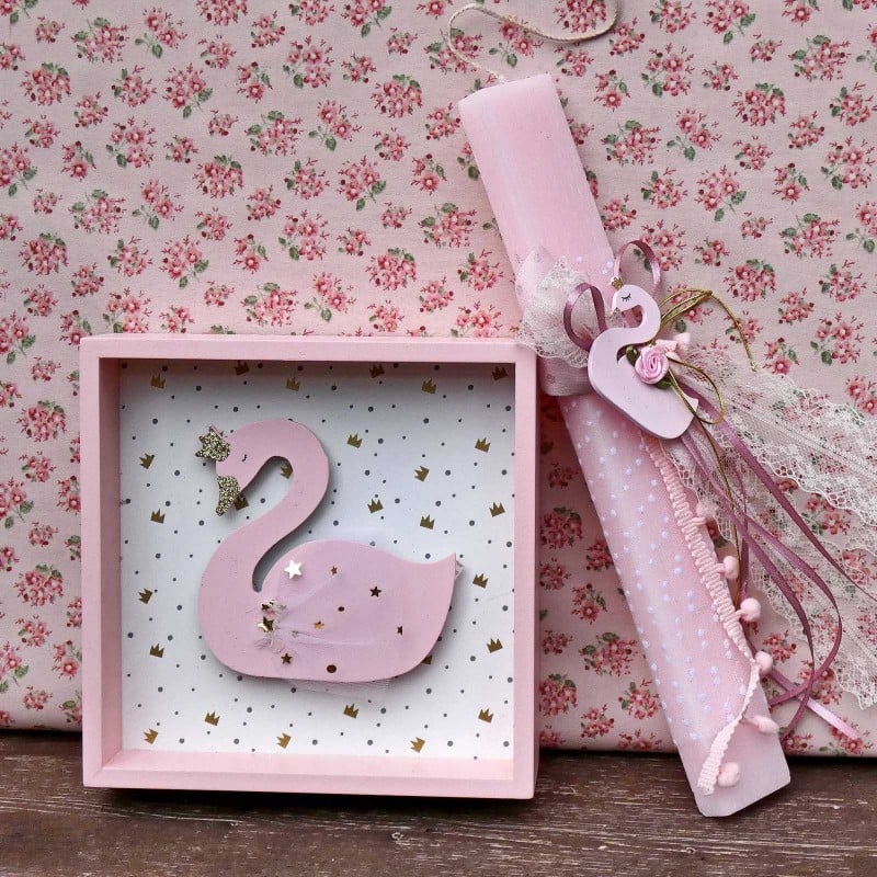 Set of Easter candle and led light frame Set of Easter candle and led light frame