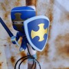 Knight Dark Blue Easter Candle 