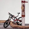 Easter candle for boys with key-chain and metallic mountain bike with realistic details