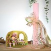 Easter candle with tulle and lace set with Rosalie tinyshop by Djeco
