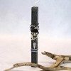  Easter candle for men with leather necklace made of 925 silver-plated parts and leather cord
