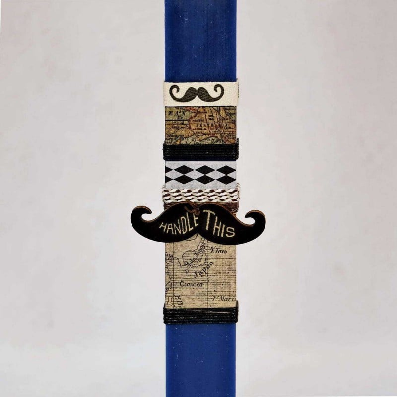 Ανδρική λαμπάδα Μουστάκι