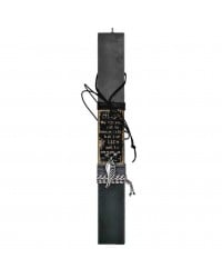 Easter candle for men with wooden card and necklace Easter candle for men with wooden card and necklace