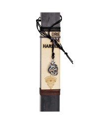 Easter candle for men with wooden card and necklace Easter candle for men with wooden card and necklace