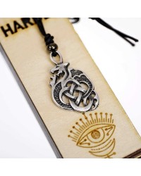 Easter candle for men with wooden card and necklace Easter candle for men with wooden card and necklace