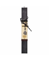 Easter candle for men with wooden card and necklace Easter candle for men with wooden card and necklace