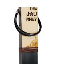 Easter candle for men with wooden card and bracelet Easter candle for men with wooden card and bracelet