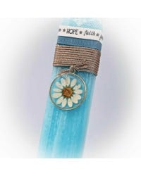 Women's Easter candle with dried flower Women's Easter candle with dried flower