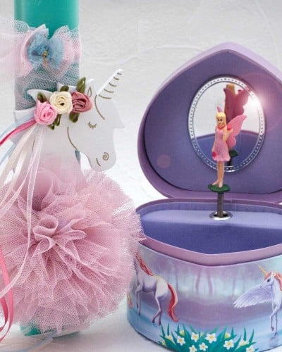 Λαμπάδα & Μπιζουτιέρα Μονόκερος