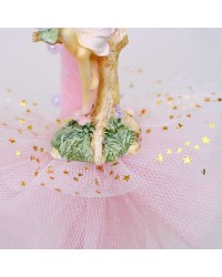Easter candle with ceramic fairy Easter candle for girls with ceramic fairy