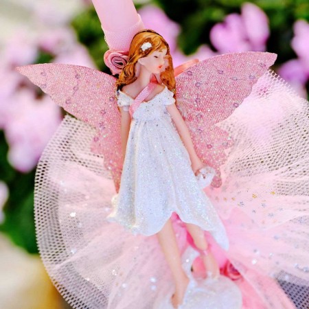 Λαμπάδα με κεραμική νεράιδα