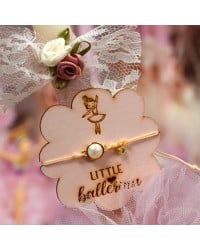 Λαμπάδα Ballerina Bracelet Κοριτσίστικη λαμπάδα με μακραμέ βραχιόλι σε ταμπελάκι