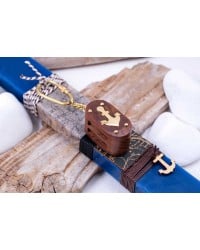 Vintage Pulley Keyring Easter Candle Easter scented candle for men with vintage pulley key-ring and wooden parts