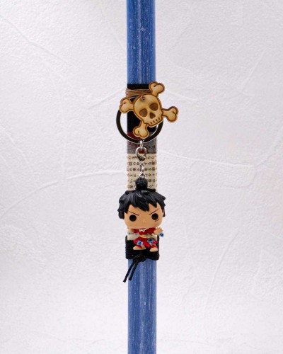 Λαμπάδα με μπρελόκ Luffy One Piece
