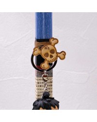 One Piece Luffy key-ring Easter Candle Easter candle with Luffy Funko Pop figure keyring from One Piece Anime